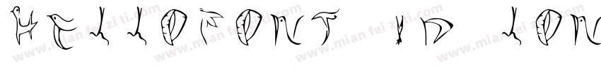 HelloFont ID Long Fei Zheng Kai字体转换